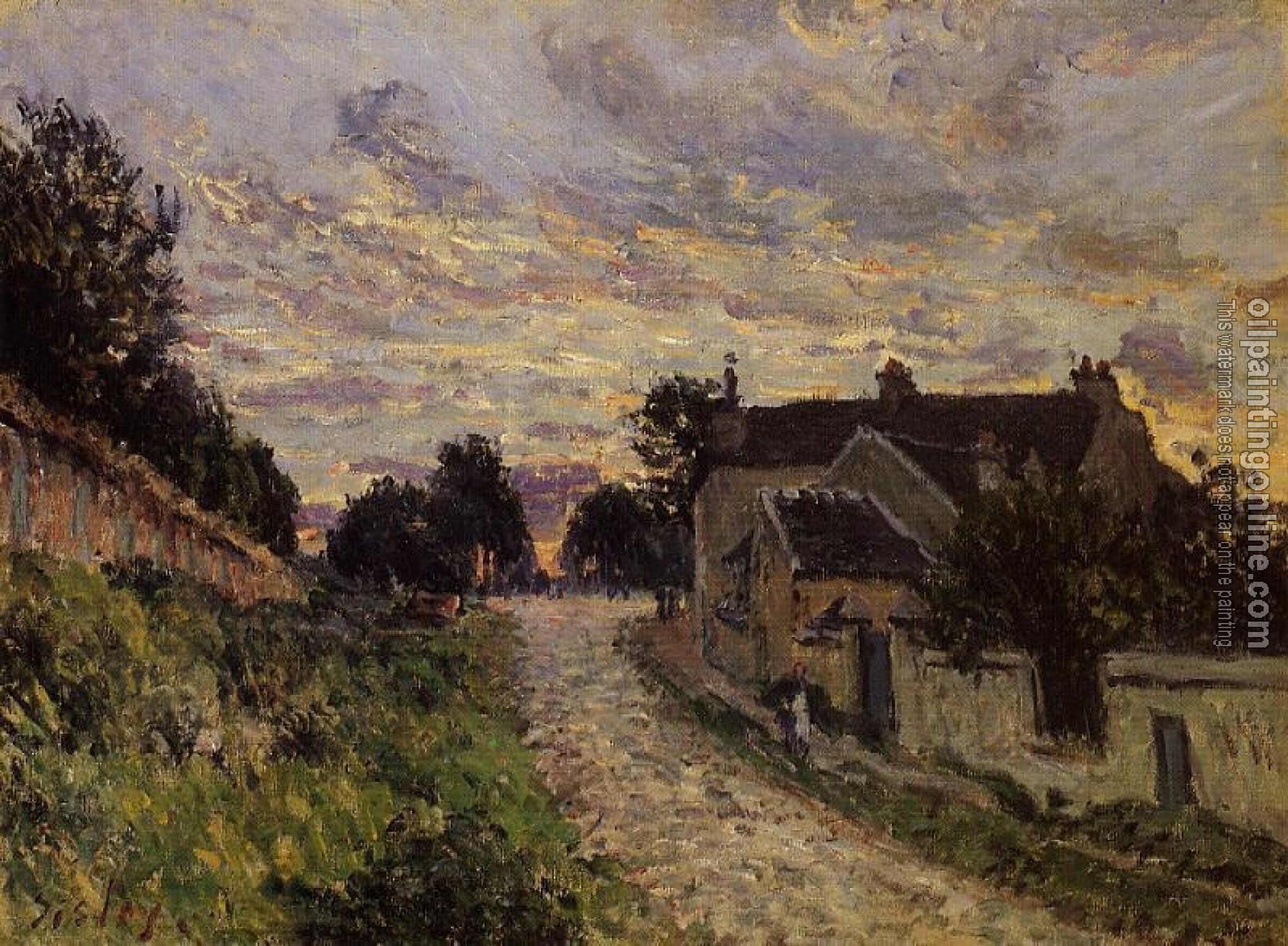 Sisley, Alfred - A Small Street in Louveciennes